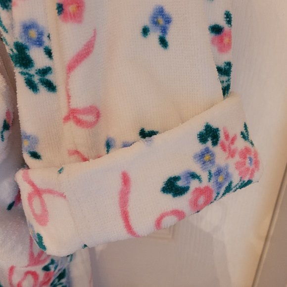 Pierre Cardin Floral Print Bathrobe Size Medium - Picture 6 of 9